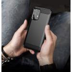 Carcasa Flexible Carbon compatibila cu Samsung Galaxy A72 Black 6 - lerato.ro