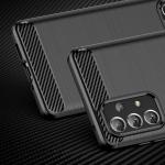 Carcasa Flexible Carbon compatibila cu Samsung Galaxy A73 5G Black 7 - lerato.ro