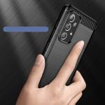 Carcasa Flexible Carbon compatibila cu Samsung Galaxy A73 5G Black 3 - lerato.ro