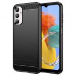 Carcasa Flexible Carbon compatibila cu Samsung Galaxy M14 Black 7 - lerato.ro