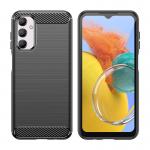 Carcasa Flexible Carbon compatibila cu Samsung Galaxy M14 Black 3 - lerato.ro