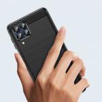 Carcasa Flexible Carbon compatibila cu Samsung Galaxy M53 5G Black 4 - lerato.ro