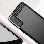 Carcasa Flexible Carbon compatibila cu Samsung Galaxy S21 Plus Black 8 - lerato.ro