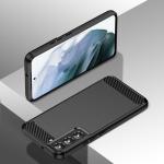 Carcasa Flexible Carbon compatibila cu Samsung Galaxy S22 Plus Black