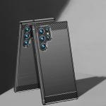 Carcasa Flexible Carbon compatibila cu Samsung Galaxy S23 Ultra Black 6 - lerato.ro