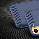 Carcasa Flexible Carbon compatibila cu Samsung Galaxy S23 Blue 5 - lerato.ro