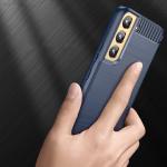Carcasa Flexible Carbon compatibila cu Samsung Galaxy S23 Blue 9 - lerato.ro
