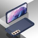Carcasa Flexible Carbon compatibila cu Samsung Galaxy S23 Blue 4 - lerato.ro