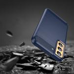 Carcasa Flexible Carbon compatibila cu Samsung Galaxy S23 Blue 3 - lerato.ro