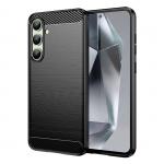 Carcasa Flexible Carbon compatibila cu Samsung Galaxy S24 FE Black 2 - lerato.ro