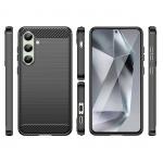 Carcasa Flexible Carbon compatibila cu Samsung Galaxy S24 FE Black 8 - lerato.ro