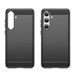 Carcasa Flexible Carbon compatibila cu Samsung Galaxy S24 FE Black 7 - lerato.ro