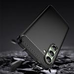 Carcasa Flexible Carbon compatibila cu Samsung Galaxy S24 FE Black 6 - lerato.ro