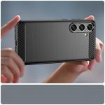 Carcasa Flexible Carbon compatibila cu Samsung Galaxy S24 Plus Black 6 - lerato.ro