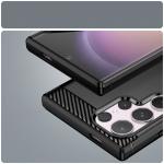 Carcasa Flexible Carbon compatibila cu Samsung Galaxy S24 Ultra Black 8 - lerato.ro