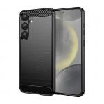 Carcasa Flexible Carbon compatibila cu Samsung Galaxy S25 Plus Black 2 - lerato.ro