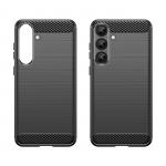 Carcasa Flexible Carbon compatibila cu Samsung Galaxy S25 Plus Black 6 - lerato.ro