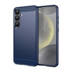 Carcasa Flexible Carbon compatibila cu Samsung Galaxy S25 Plus Blue 2 - lerato.ro