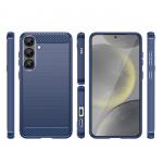 Carcasa Flexible Carbon compatibila cu Samsung Galaxy S25 Plus Blue 6 - lerato.ro
