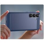 Carcasa Flexible Carbon compatibila cu Samsung Galaxy S25 Plus Blue 7 - lerato.ro