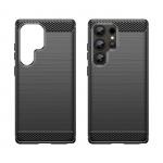 Carcasa Flexible Carbon compatibila cu Samsung Galaxy S25 Ultra Black 6 - lerato.ro