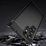 Carcasa Flexible Carbon compatibila cu Samsung Galaxy S25 Ultra Black 7 - lerato.ro