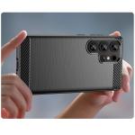 Carcasa Flexible Carbon compatibila cu Samsung Galaxy S25 Ultra Black 8 - lerato.ro