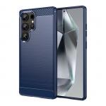 Carcasa Flexible Carbon compatibila cu Samsung Galaxy S25 Ultra Blue 2 - lerato.ro
