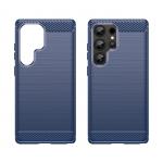 Carcasa Flexible Carbon compatibila cu Samsung Galaxy S25 Ultra Blue 8 - lerato.ro