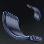 Carcasa Flexible Carbon compatibila cu Samsung Galaxy S25 Ultra Blue 3 - lerato.ro