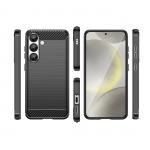 Carcasa Flexible Carbon compatibila cu Samsung Galaxy S25 Black 8 - lerato.ro