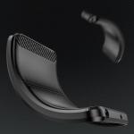 Carcasa Flexible Carbon compatibila cu Samsung Galaxy S25 Black 5 - lerato.ro