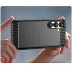 Carcasa Flexible Carbon compatibila cu Samsung Galaxy S25 Black 6 - lerato.ro