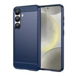 Carcasa Flexible Carbon compatibila cu Samsung Galaxy S25 Blue 2 - lerato.ro