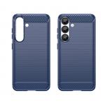 Carcasa Flexible Carbon compatibila cu Samsung Galaxy S25 Blue 4 - lerato.ro