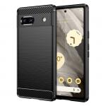 Carcasa Flexible Carbon compatibila cu Google Pixel 7a Black 2 - lerato.ro