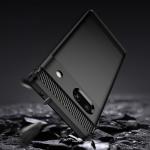 Carcasa Flexible Carbon compatibila cu Google Pixel 7a Black 3 - lerato.ro