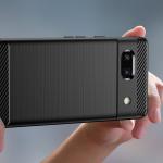 Carcasa Flexible Carbon compatibila cu Google Pixel 7a Black 7 - lerato.ro
