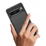 Carcasa Flexible Carbon compatibila cu Google Pixel 8 Pro Black 6 - lerato.ro
