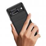 Carcasa Flexible Carbon compatibila cu Google Pixel 8 Black 5 - lerato.ro