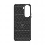 Carcasa Flexible Carbon compatibila cu Honor 90 Lite Black 5 - lerato.ro