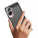 Carcasa Flexible Carbon compatibila cu Honor 90 Lite Black 4 - lerato.ro