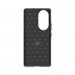 Carcasa Flexible Carbon compatibila cu Honor 90 Black 3 - lerato.ro