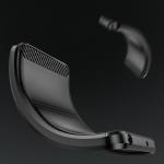 Carcasa Flexible Carbon compatibila cu Infinix Hot 20 Play Black 5 - lerato.ro