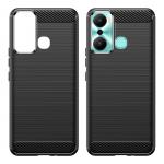 Carcasa Flexible Carbon compatibila cu Infinix Hot 20 Play Black 7 - lerato.ro