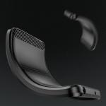Carcasa Flexible Carbon compatibila cu Infinix Hot 20 Black 6 - lerato.ro