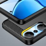 Carcasa Flexible Carbon compatibila cu Infinix Hot 20 Black 3 - lerato.ro
