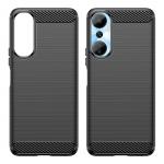 Carcasa Flexible Carbon compatibila cu Infinix Hot 20 Black 4 - lerato.ro