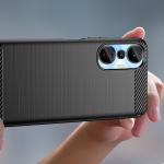 Carcasa Flexible Carbon compatibila cu Infinix Hot 20S Black 7 - lerato.ro