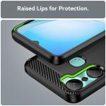 Carcasa Flexible Carbon compatibila cu Infinix Hot 12 Pro Black 7 - lerato.ro